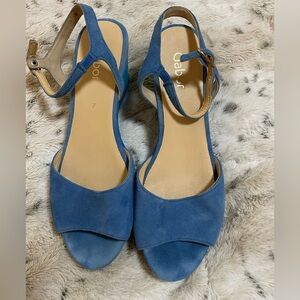 Gabor Blue shade open toe wedge heel Sandals size 7